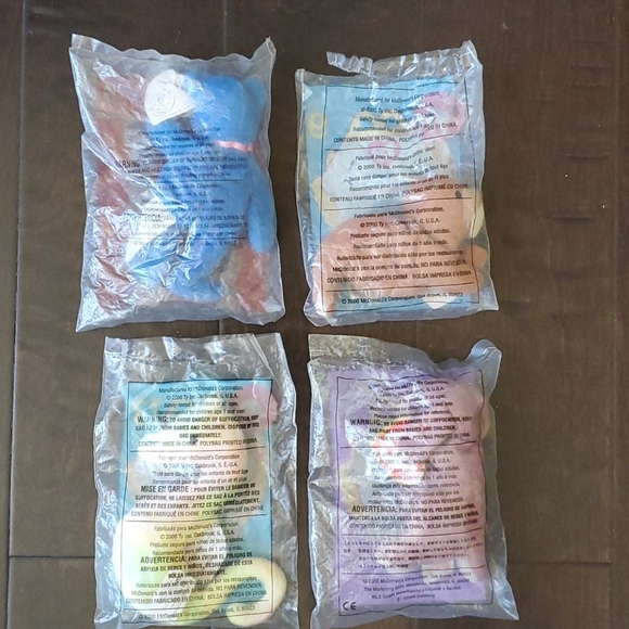 Set of 4 - TY Beanie Babies - Picture 2 of 14
